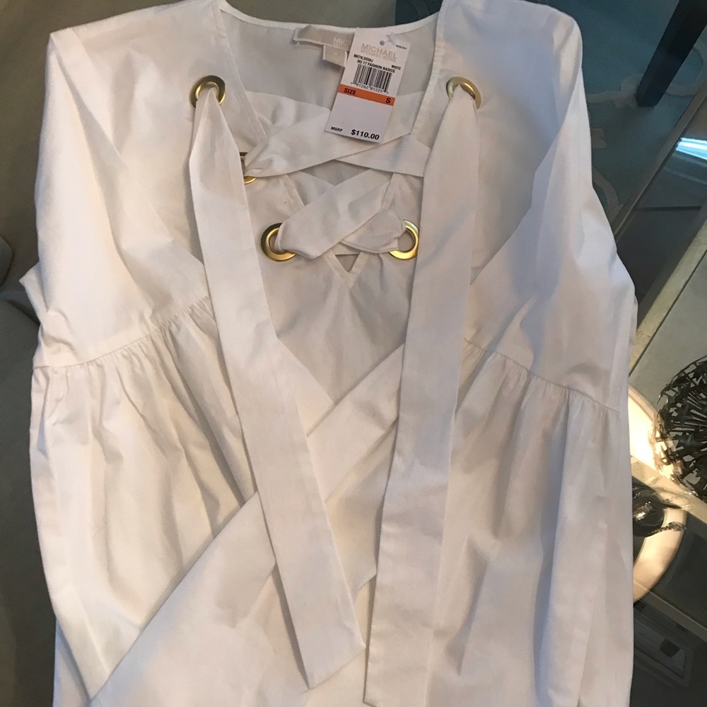 Michael Kors Brand NWT White Cotton Size Small